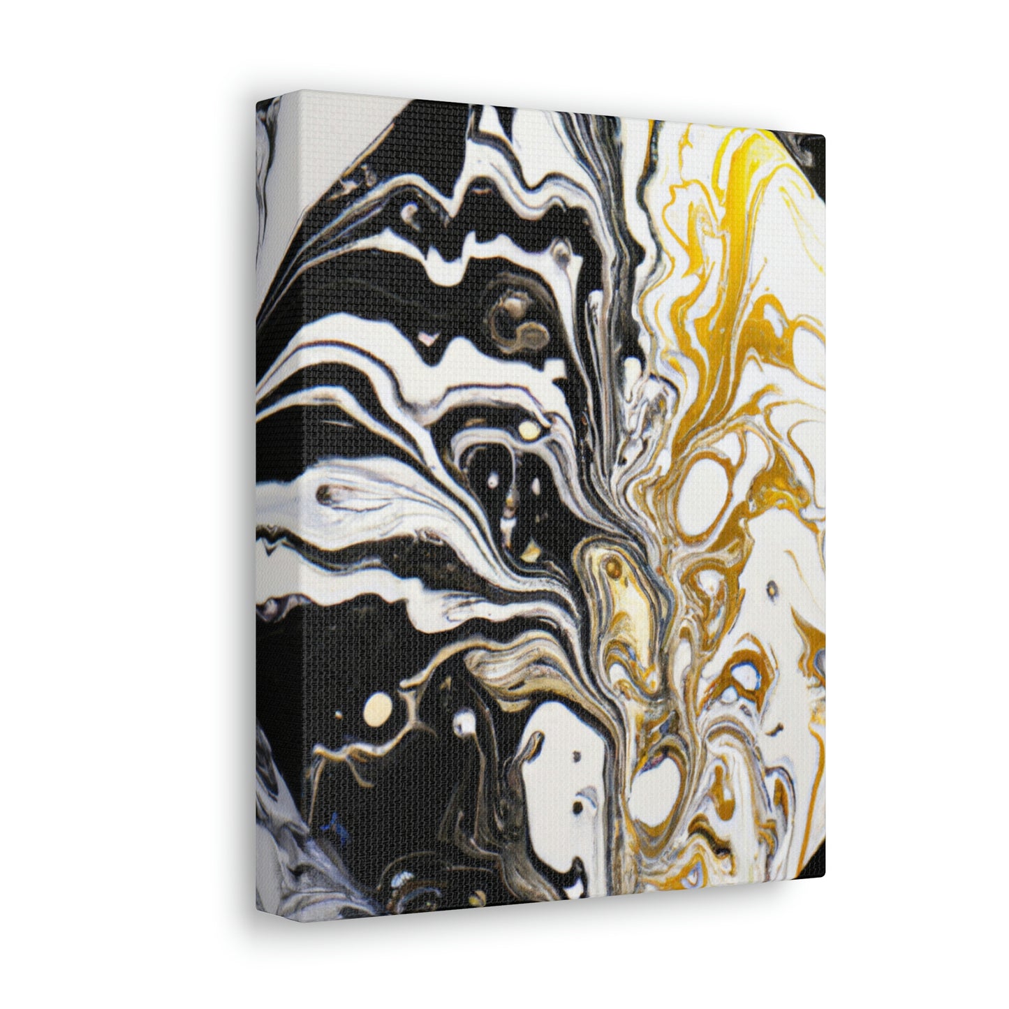 Golden Sparkle Flow. - Canvas
