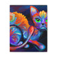 Feline Blooms. - Canvas