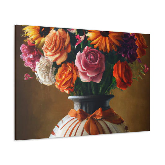 Fluid Floral Beauty - Canvas