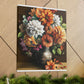 Floral Artistry Vase - Canvas