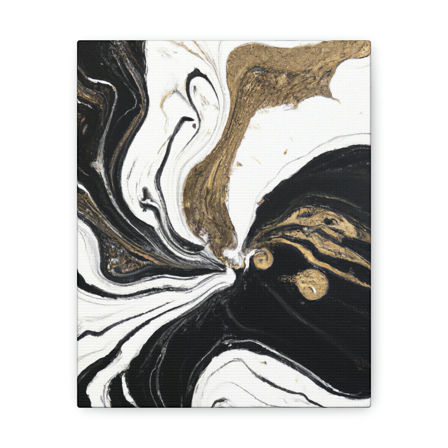 Golden Flux Flow. - Canvas