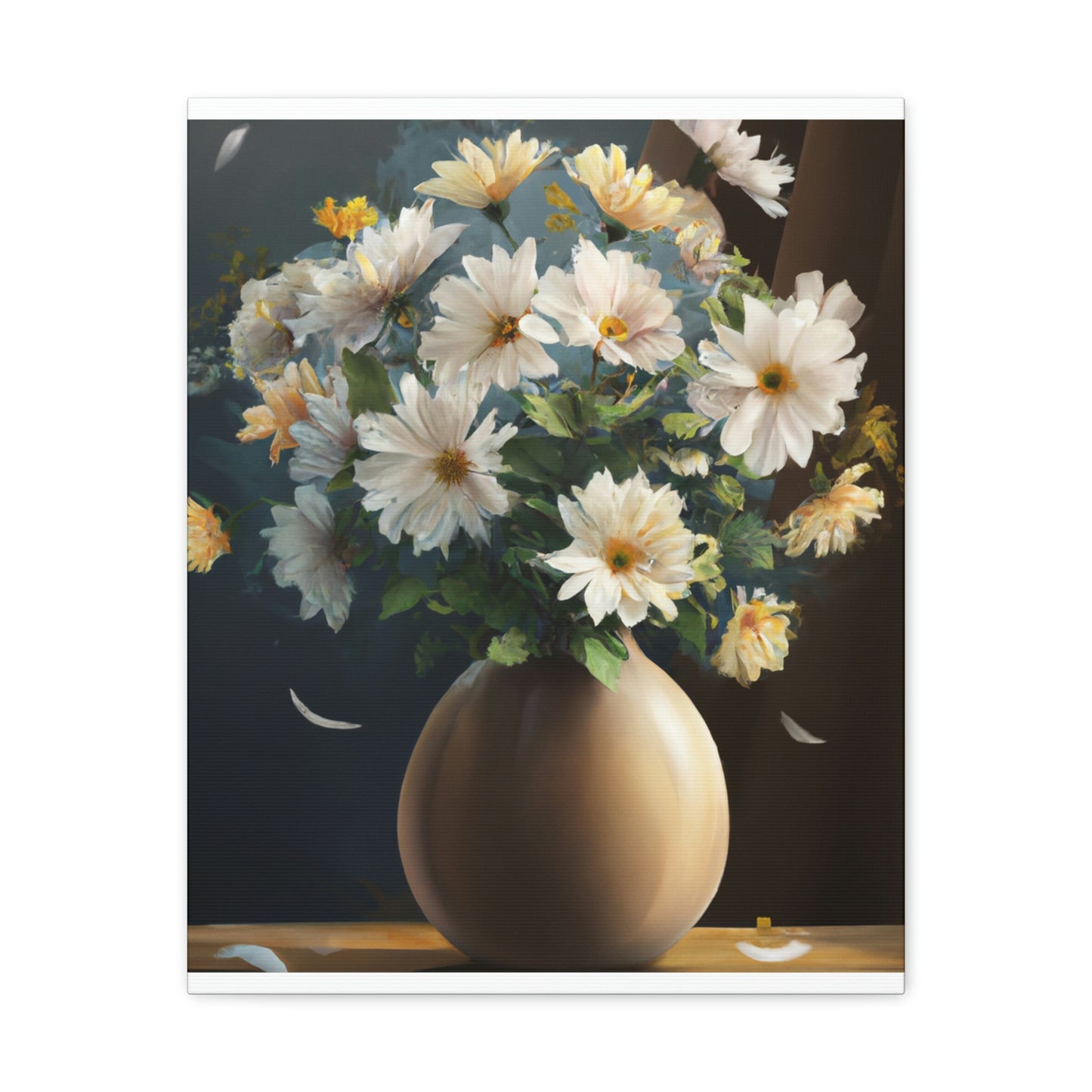 Vase Floral Splendor - Canvas