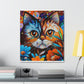 Flower Cat. - Canvas