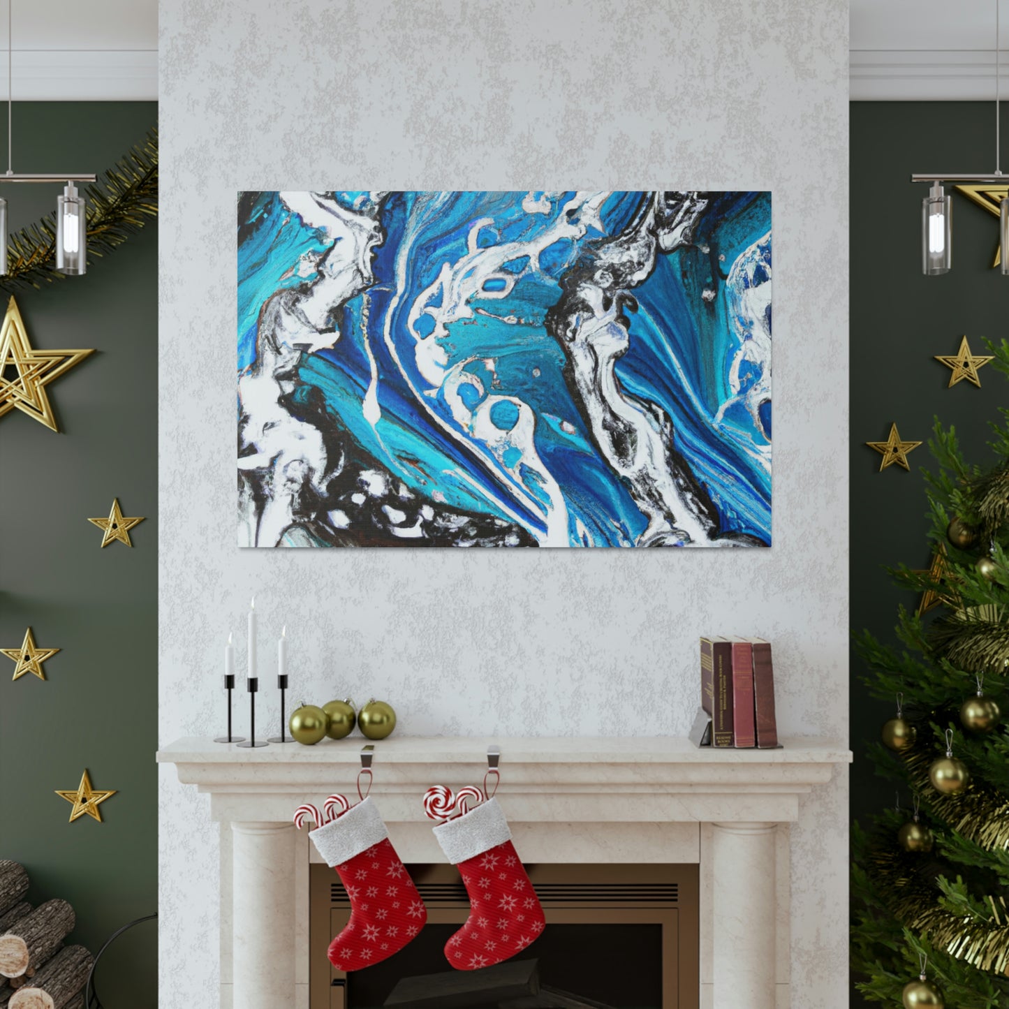 Blue Splendor. - Canvas