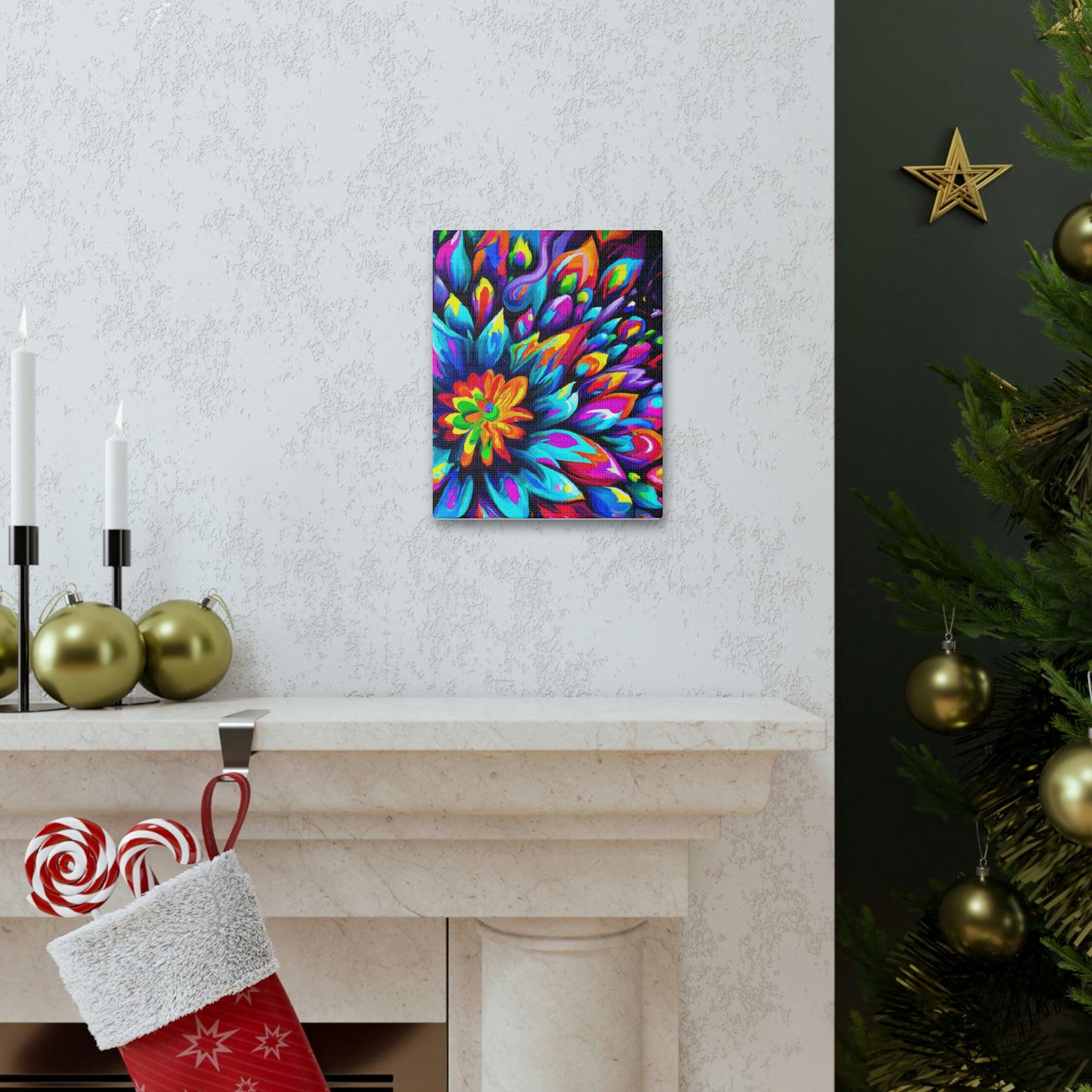 "Psychedelic Bloom" - Canvas