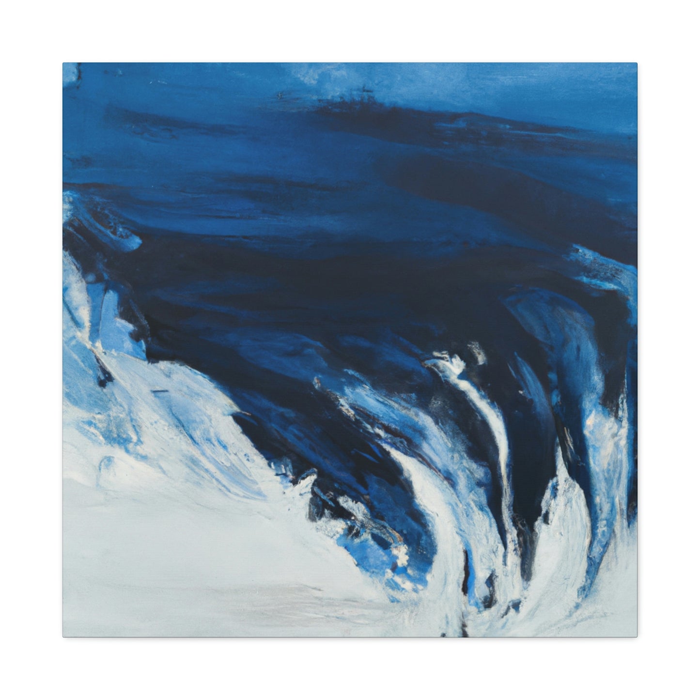 Blue Intricate Flux. - Canvas