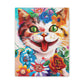 Feline Florals - Canvas