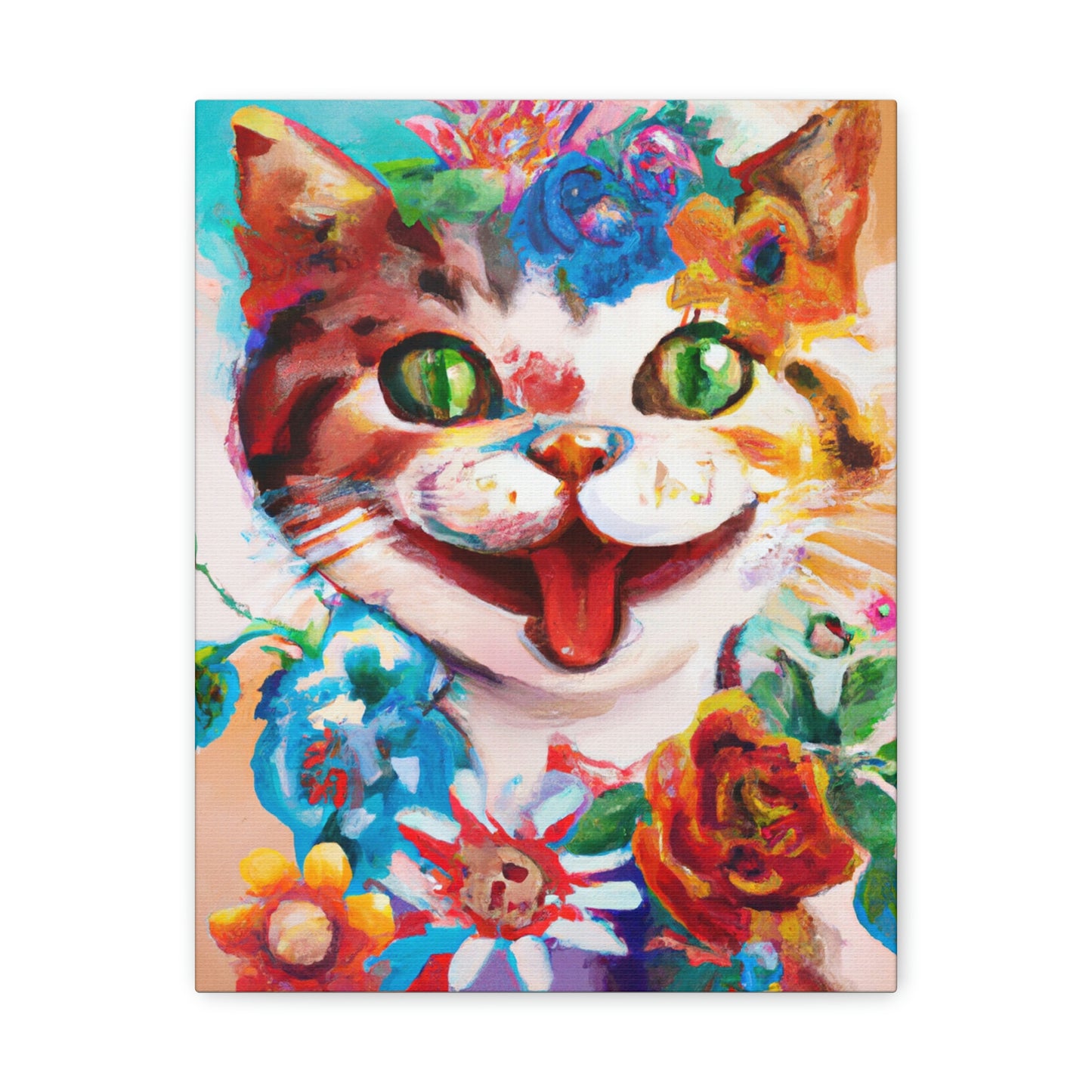 Feline Florals - Canvas