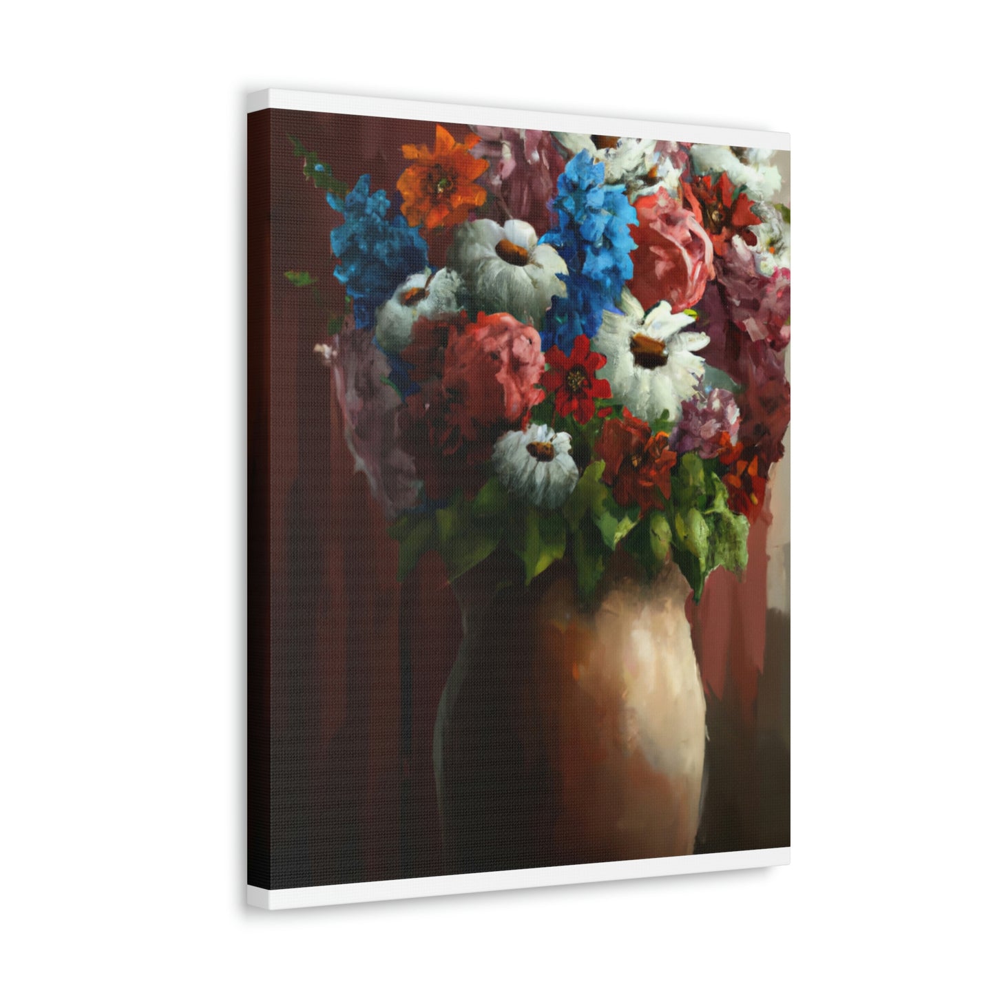Vibrant Petal Bouquet. - Canvas