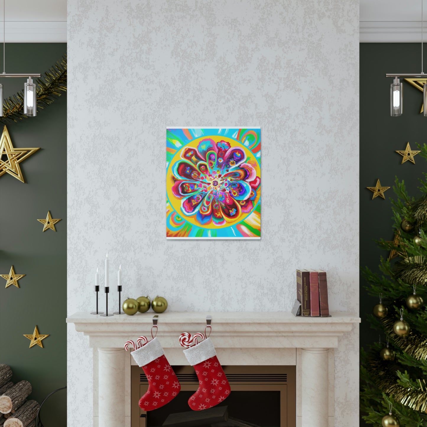 "Psychedelic Bloom" - Canvas