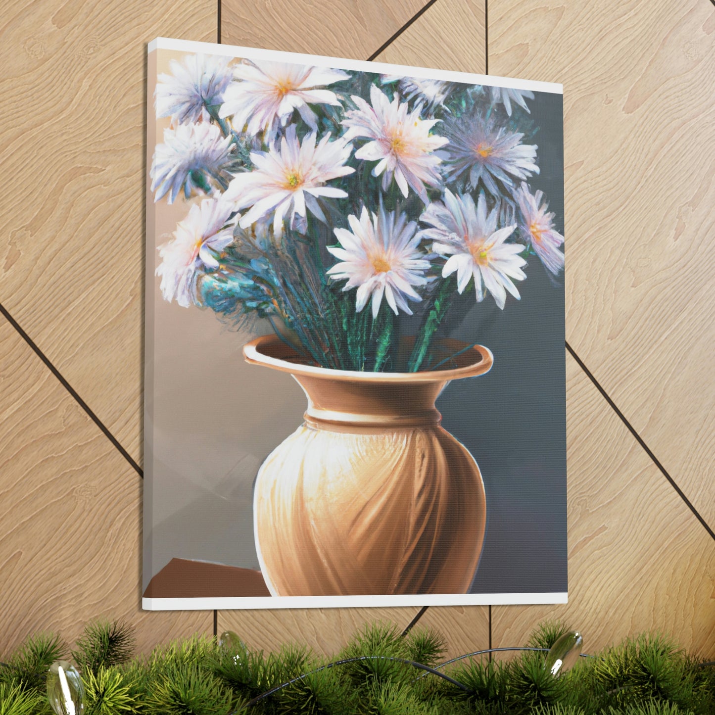 "Flower Vase Delight." - Canvas