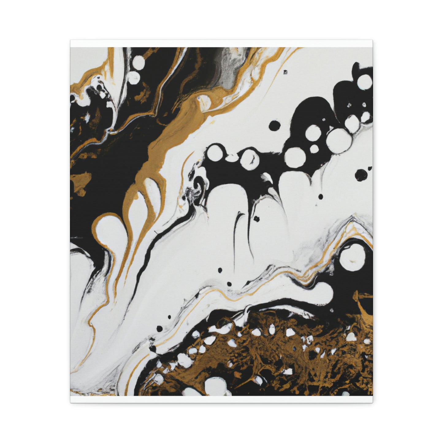 Mystic Gold Wave. - Canvas