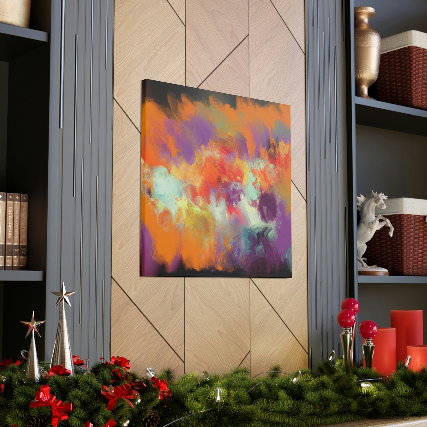 Coral Sparkle. - Canvas