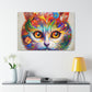"Feline Bloom" - Canvas