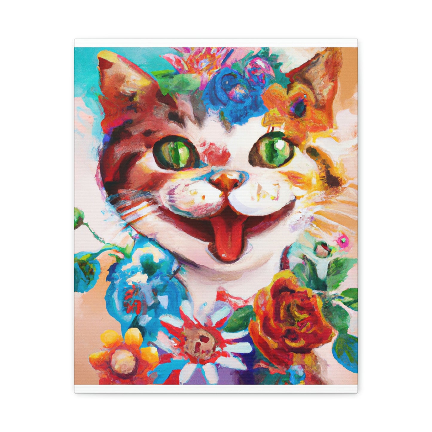 Feline Florals - Canvas