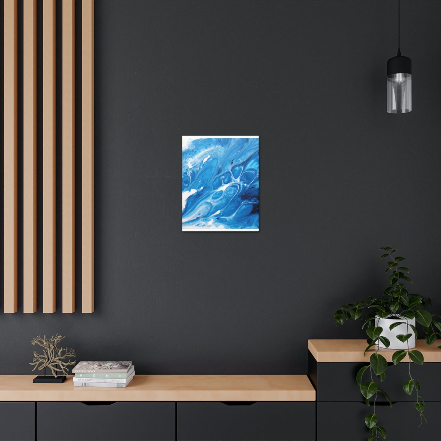 Blue Vapour. - Canvas