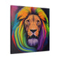 Multicolored Lion Mixture, Artful Roar Dreaming. - Canvas