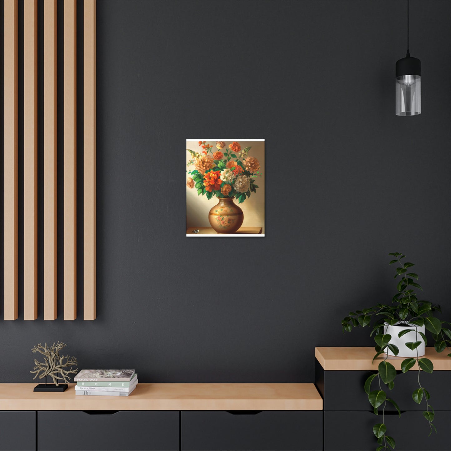 Floral Finesse Honed. - Canvas