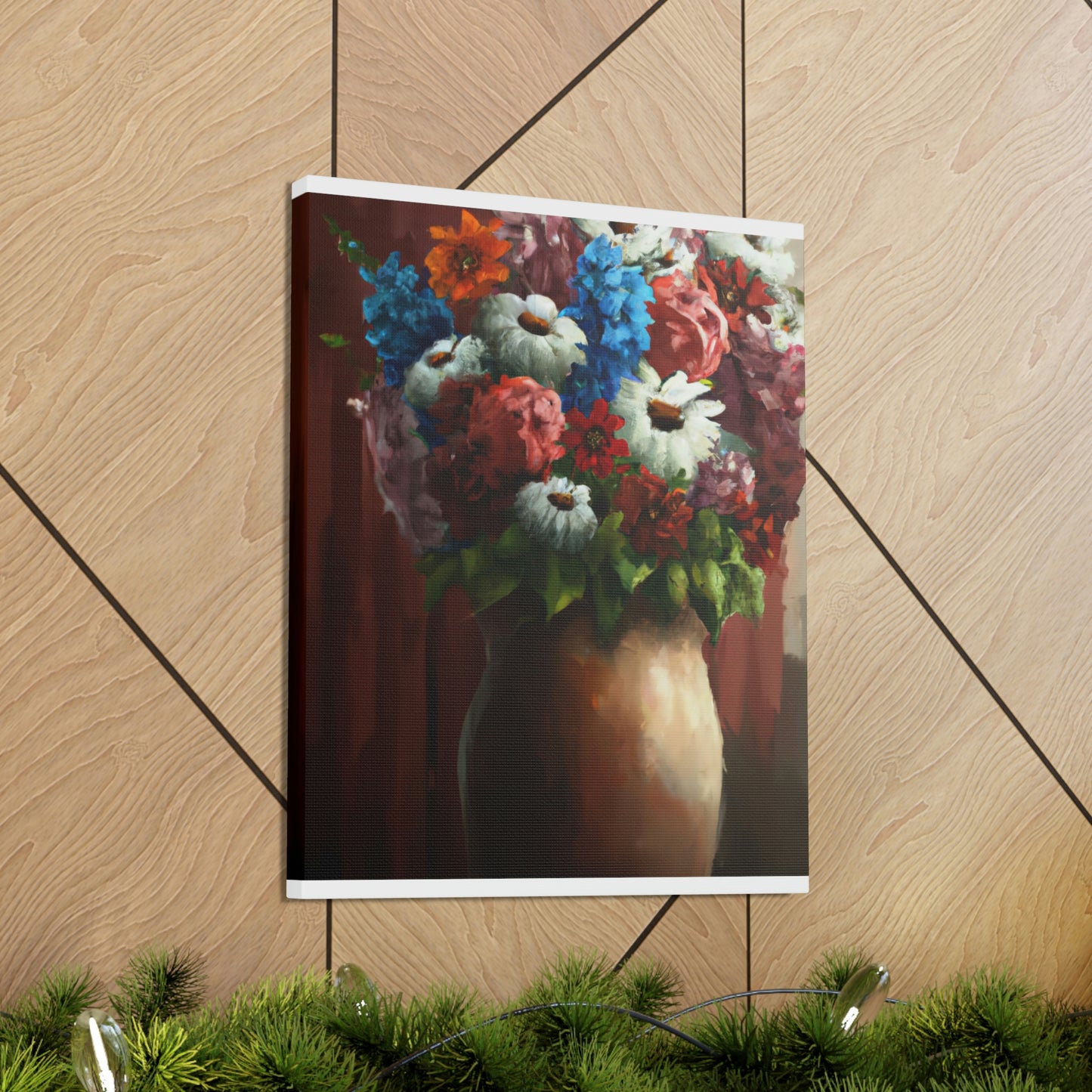 Vibrant Petal Bouquet. - Canvas
