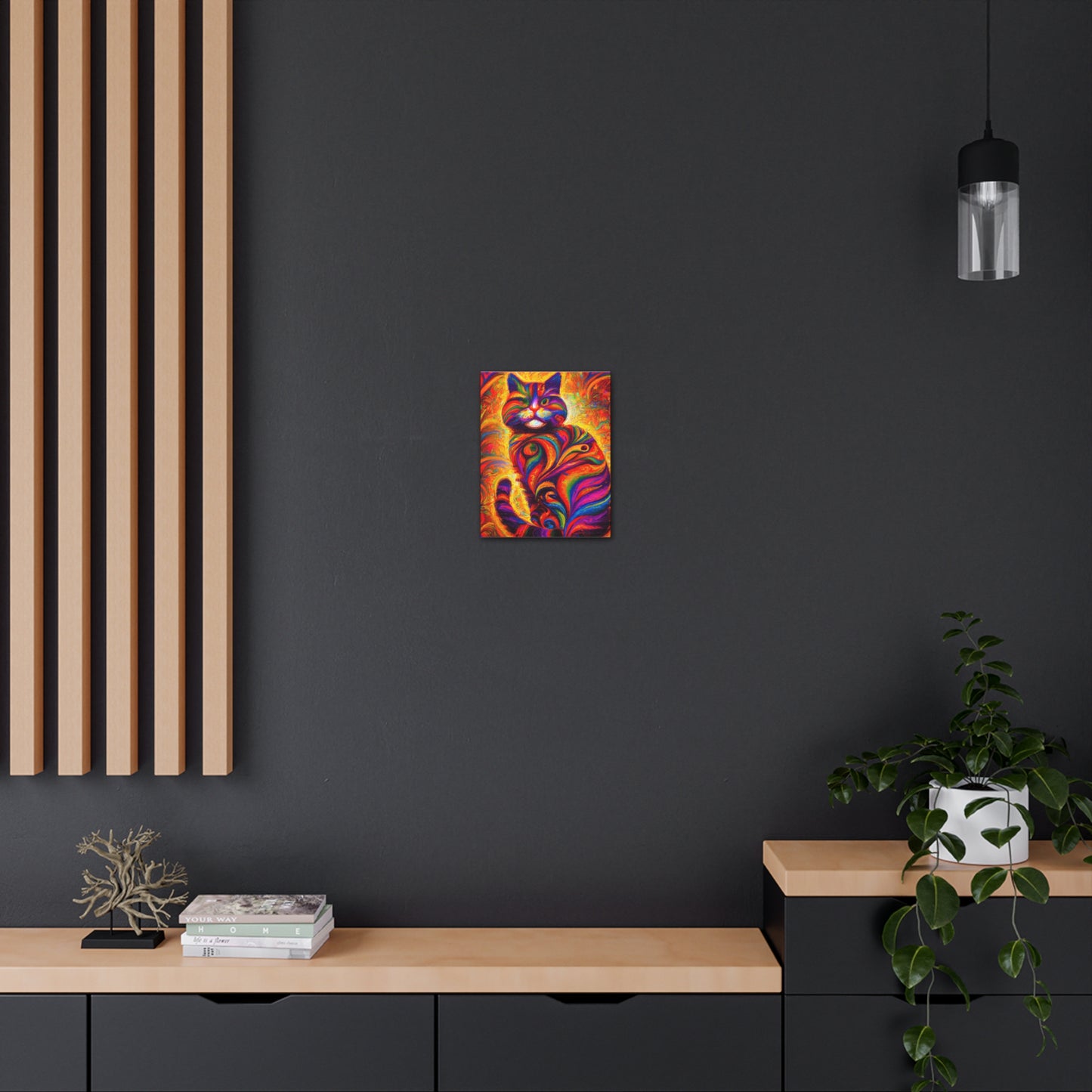 Feline Floral - Canvas
