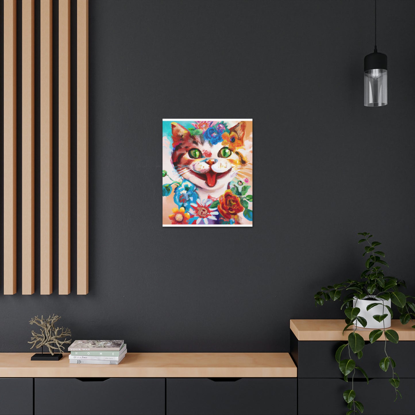 Feline Florals - Canvas