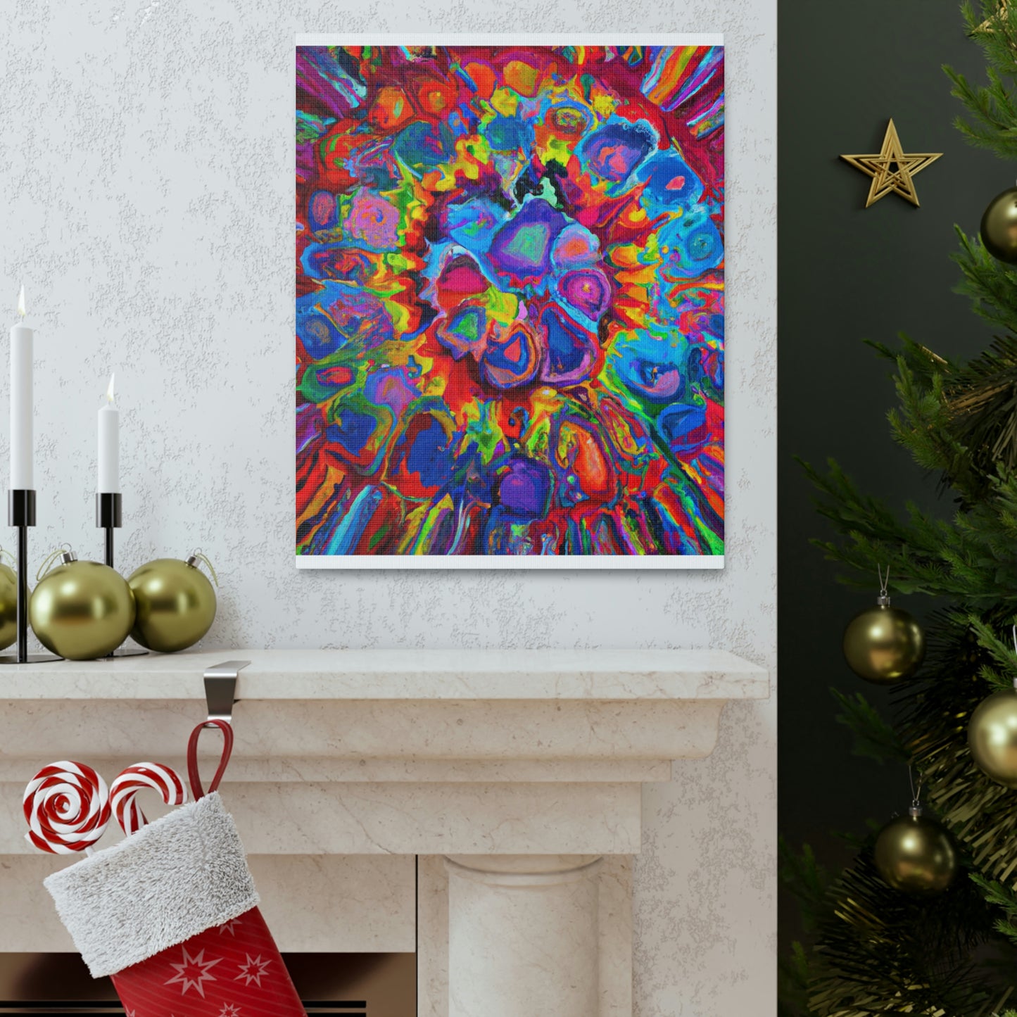 Trippy Floral. - Canvas