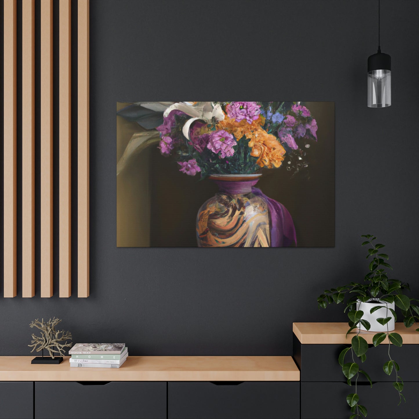 "Floral Fragility Bliss" - Canvas
