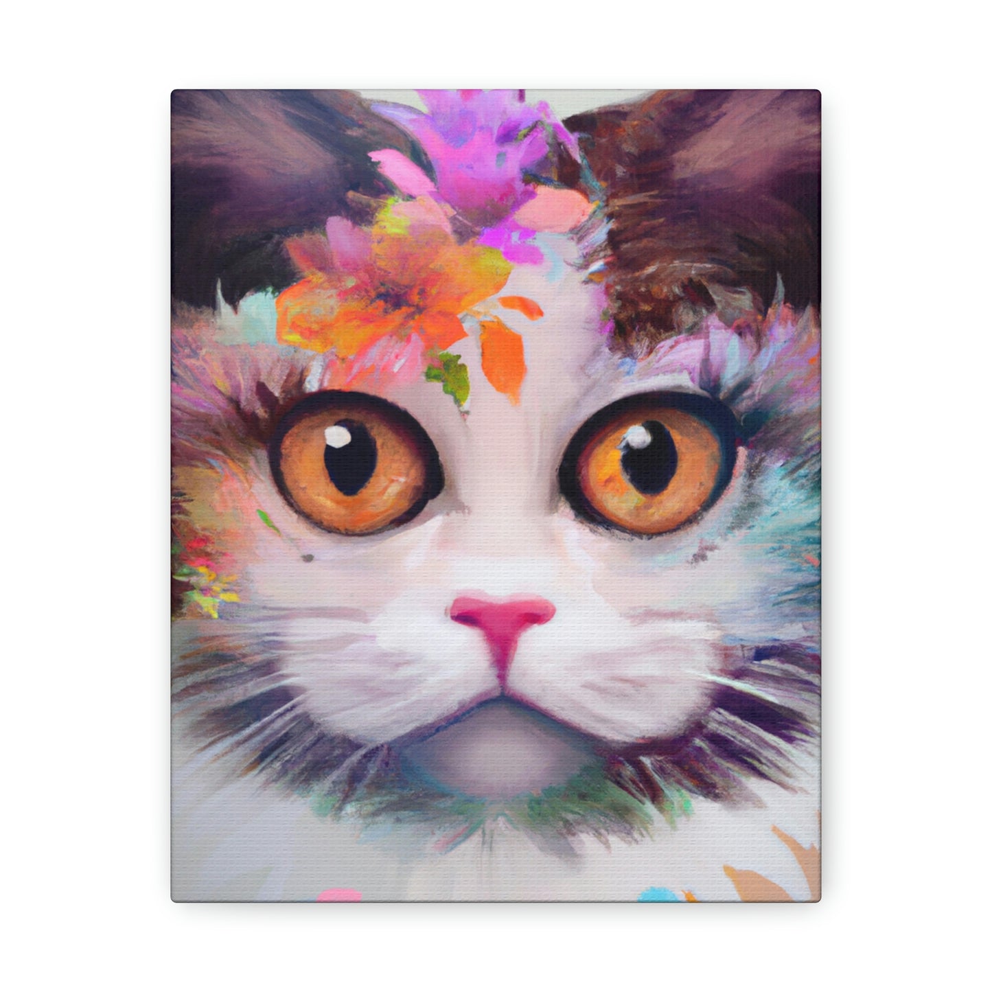 Floral Feline - Canvas