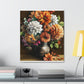 Floral Artistry Vase - Canvas