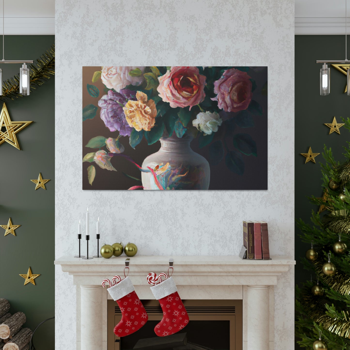 Blooming Petal Splendor - Canvas
