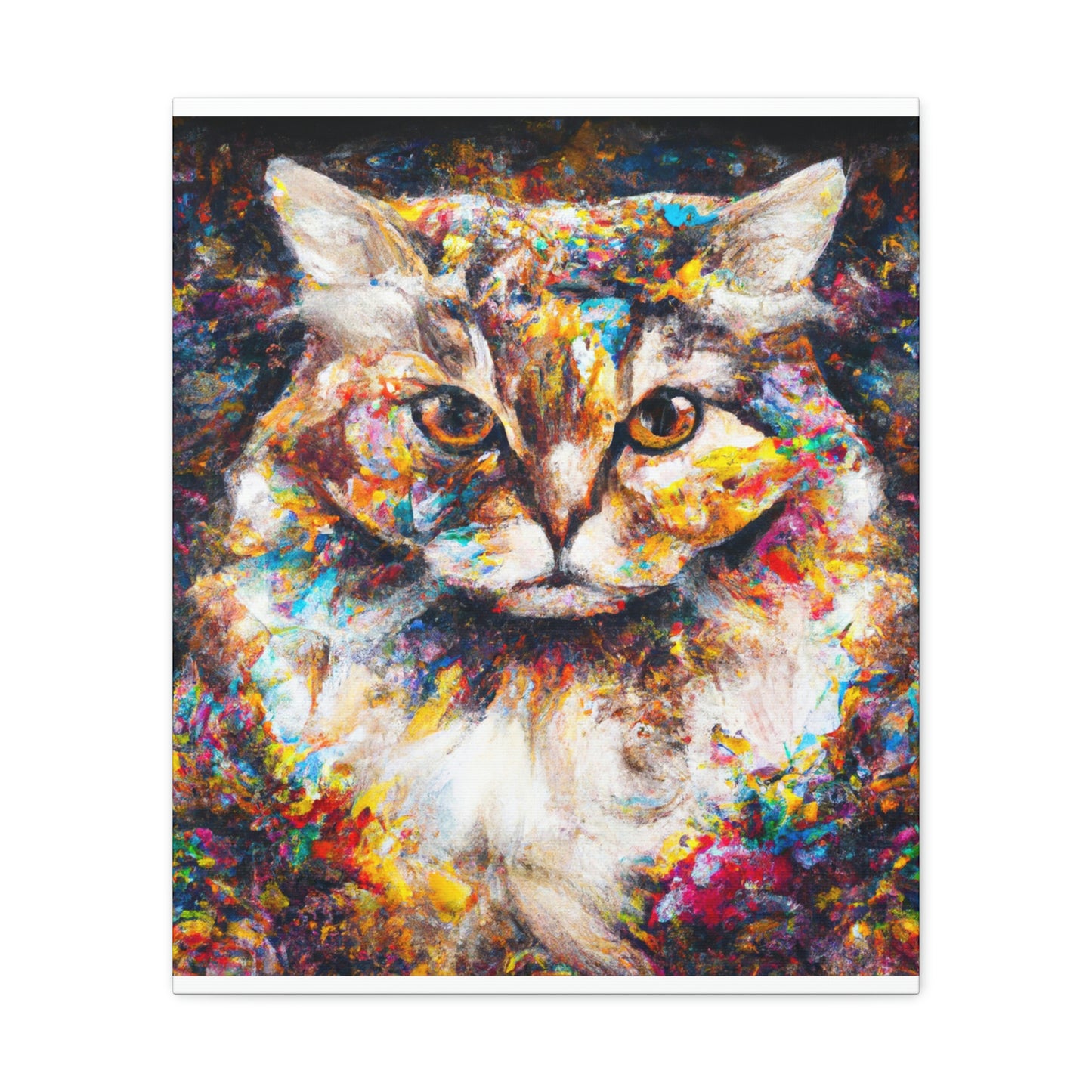 Flower Cat - Canvas