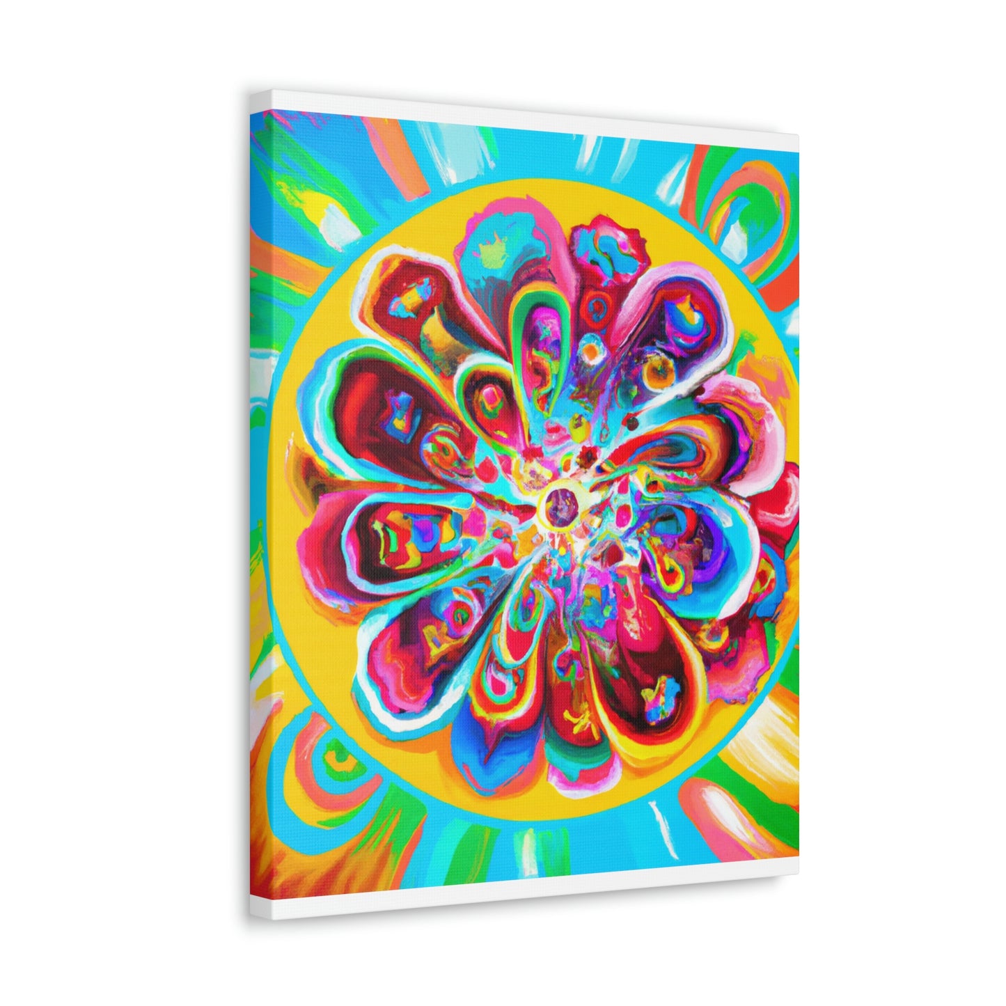 "Psychedelic Bloom" - Canvas