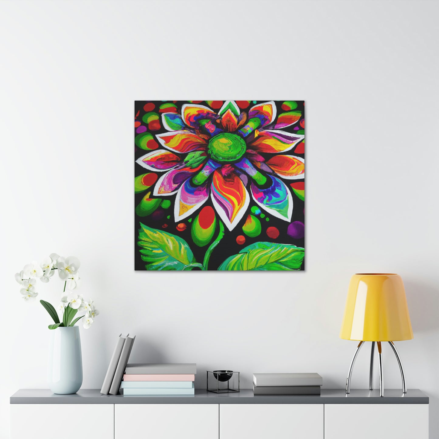 Vibrant Bloom. - Canvas
