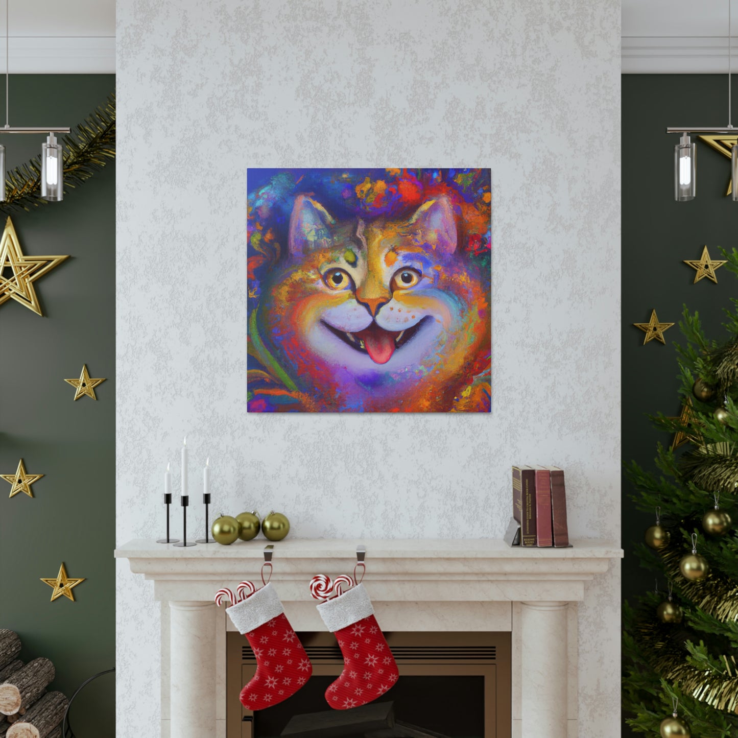 Vivid Feline. - Canvas