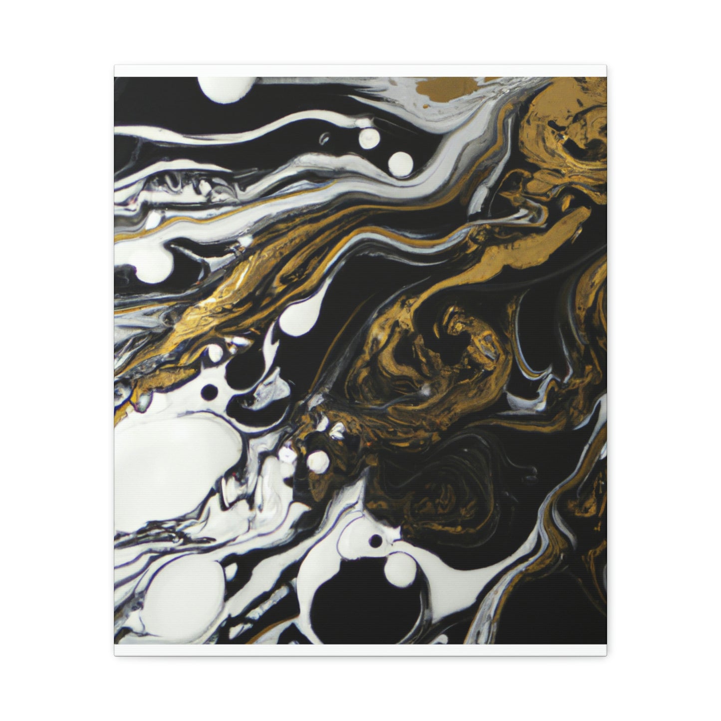 Neon Shadow Pour. - Canvas