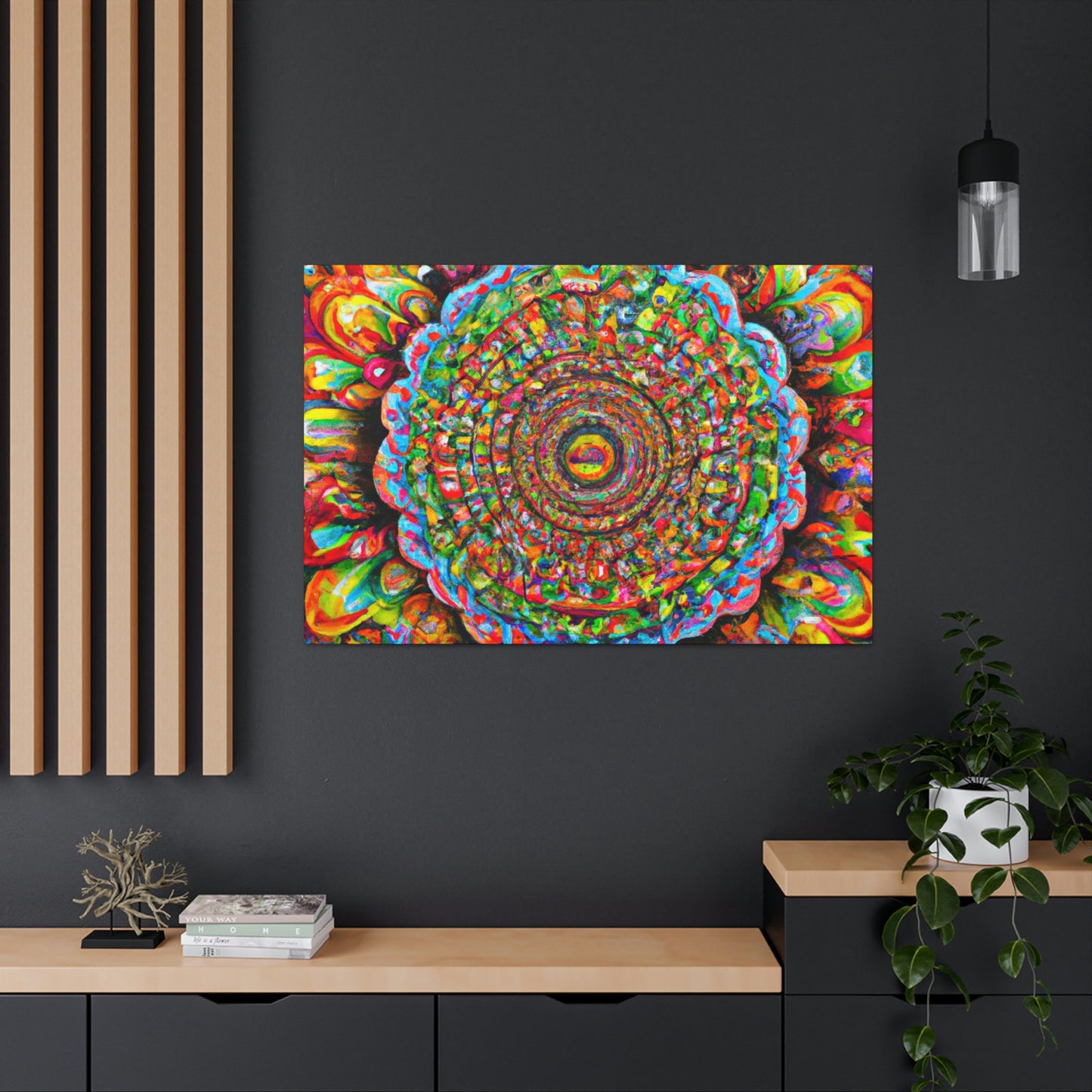 Psychedelic Bloom. - Canvas