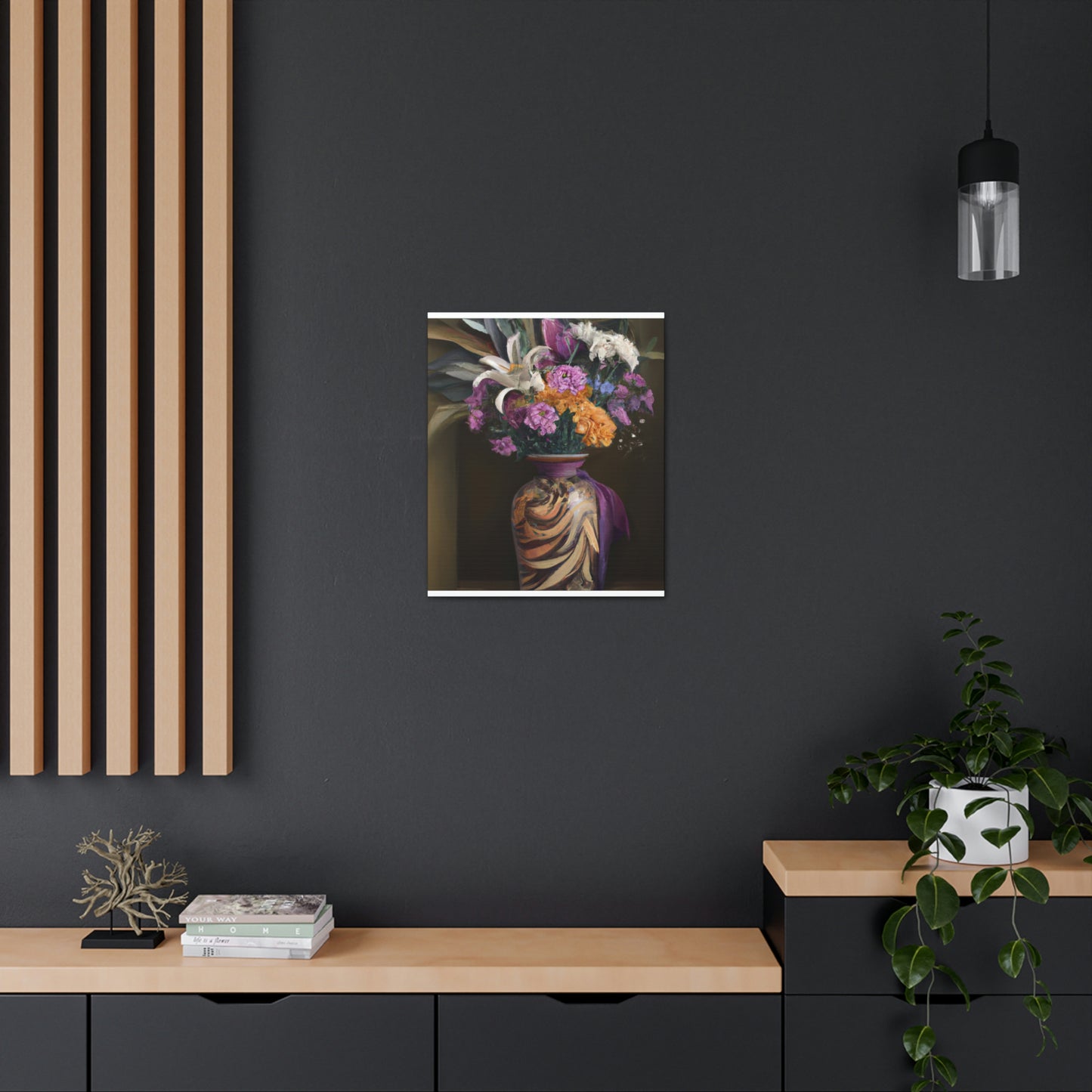 "Floral Fragility Bliss" - Canvas