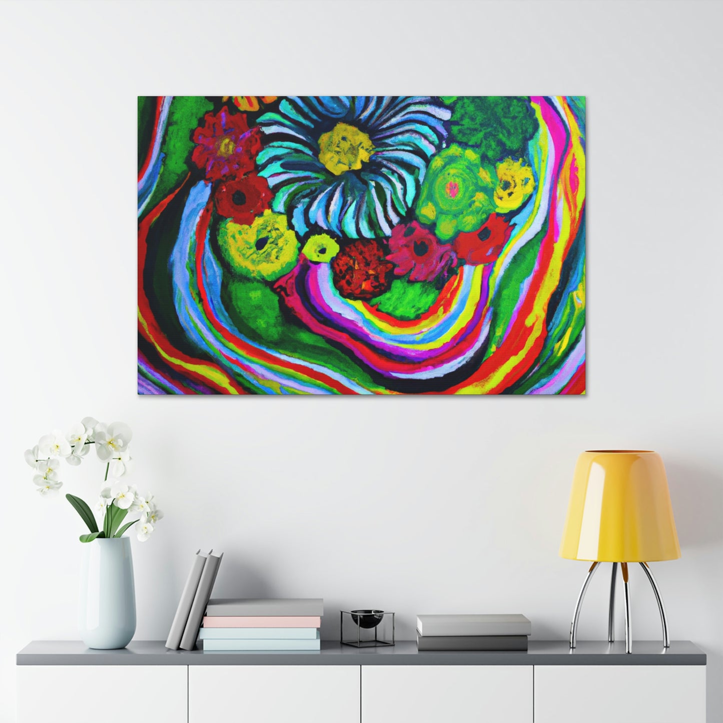 Vivid Blooms. - Canvas