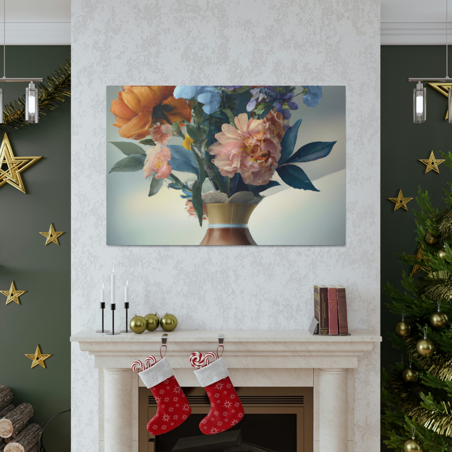 Blooming Floral Splendor. - Canvas