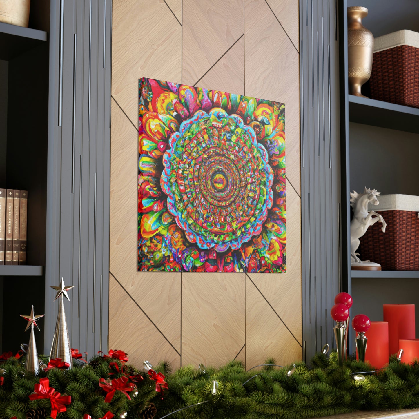 Psychedelic Bloom. - Canvas