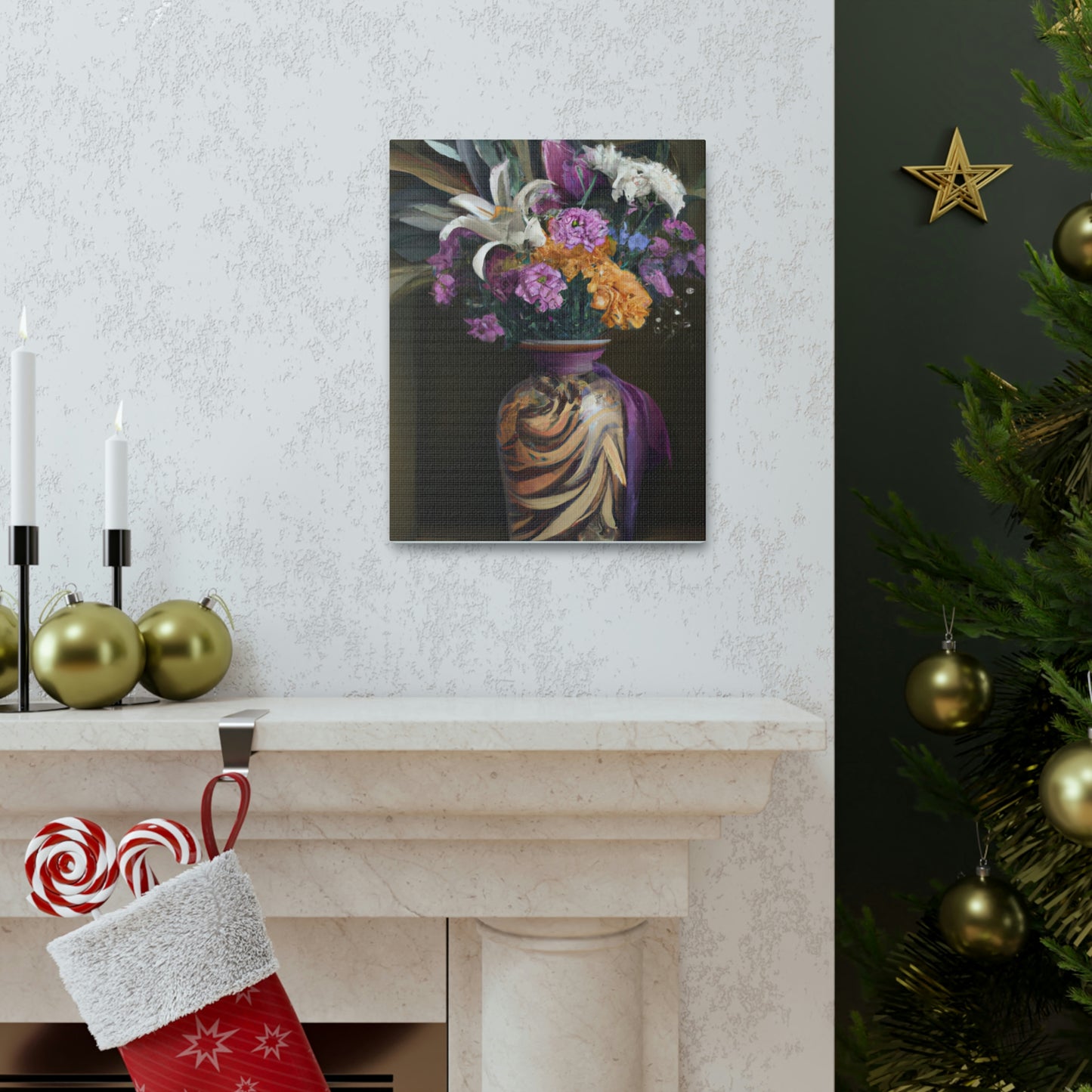 "Floral Fragility Bliss" - Canvas