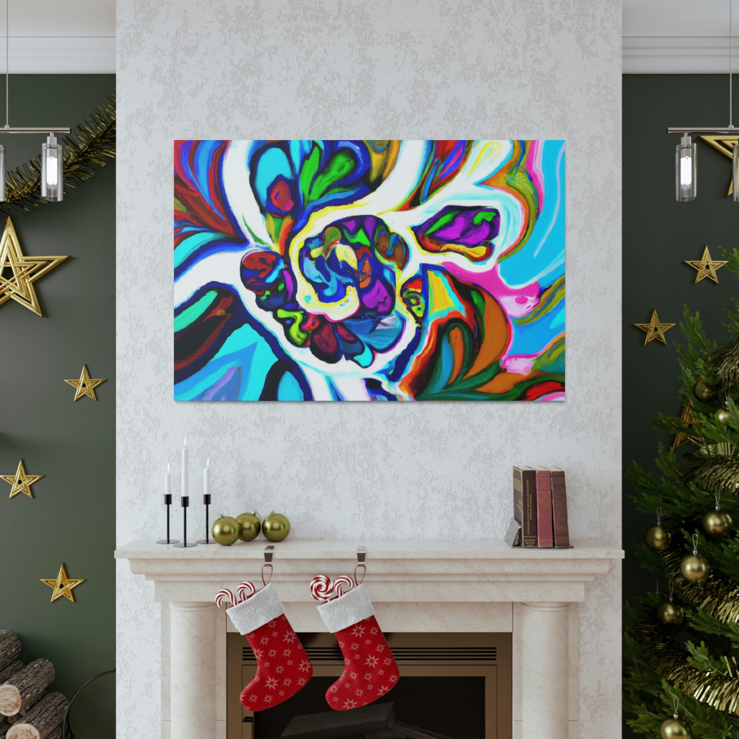 Psychedelic Bloom. - Canvas