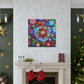 Vivid Floralscape. - Canvas