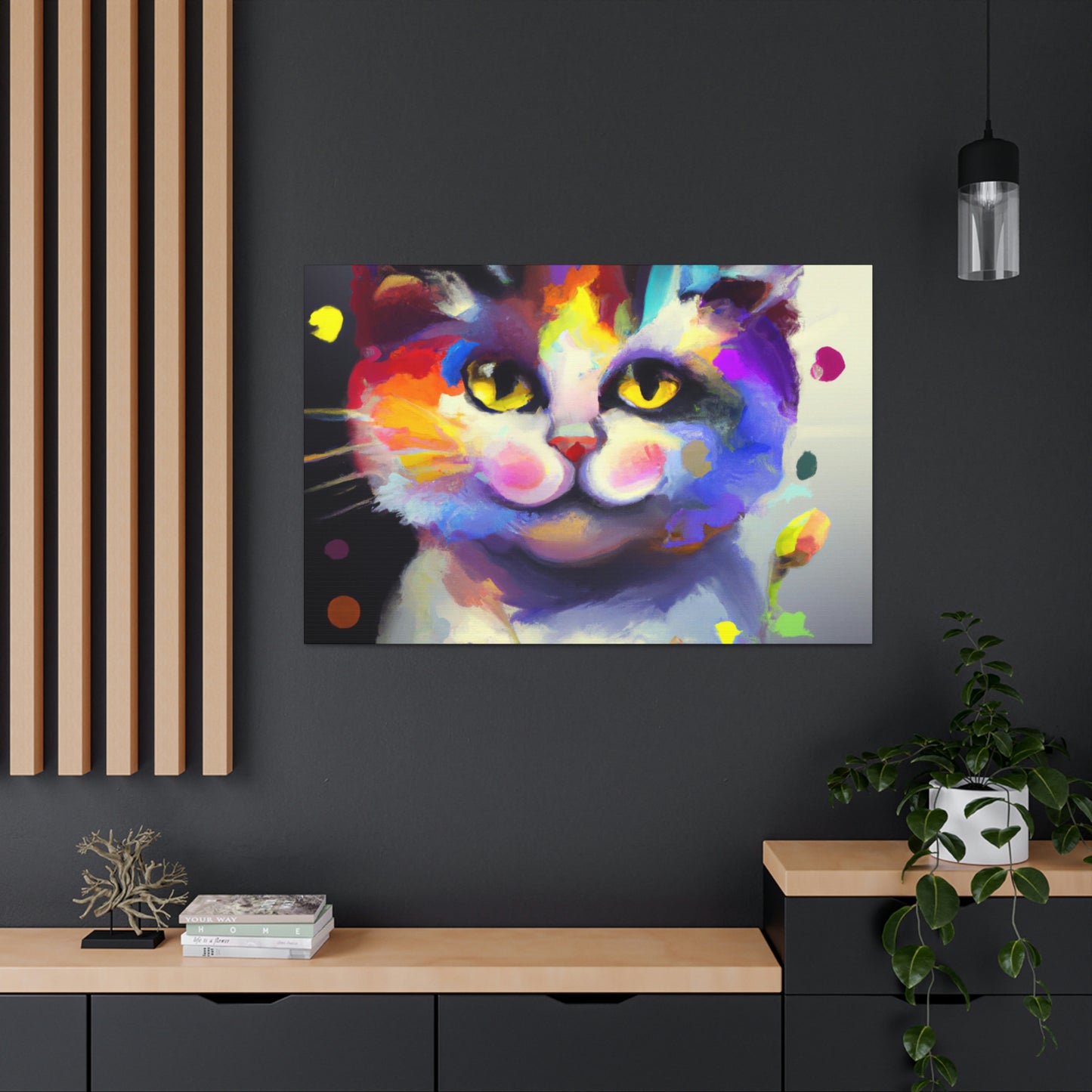 "Fur Florals" - Canvas