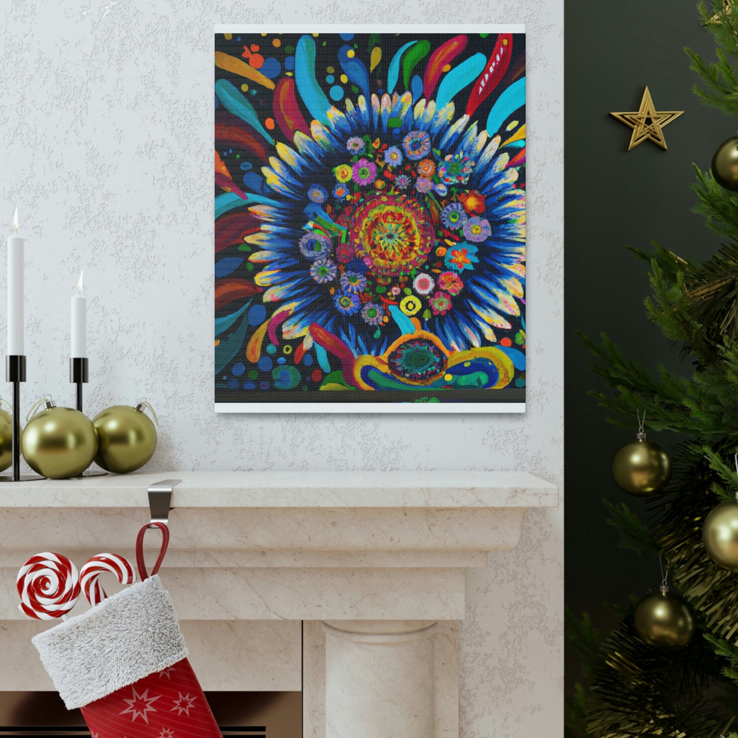 Vibrant Bloom. - Canvas