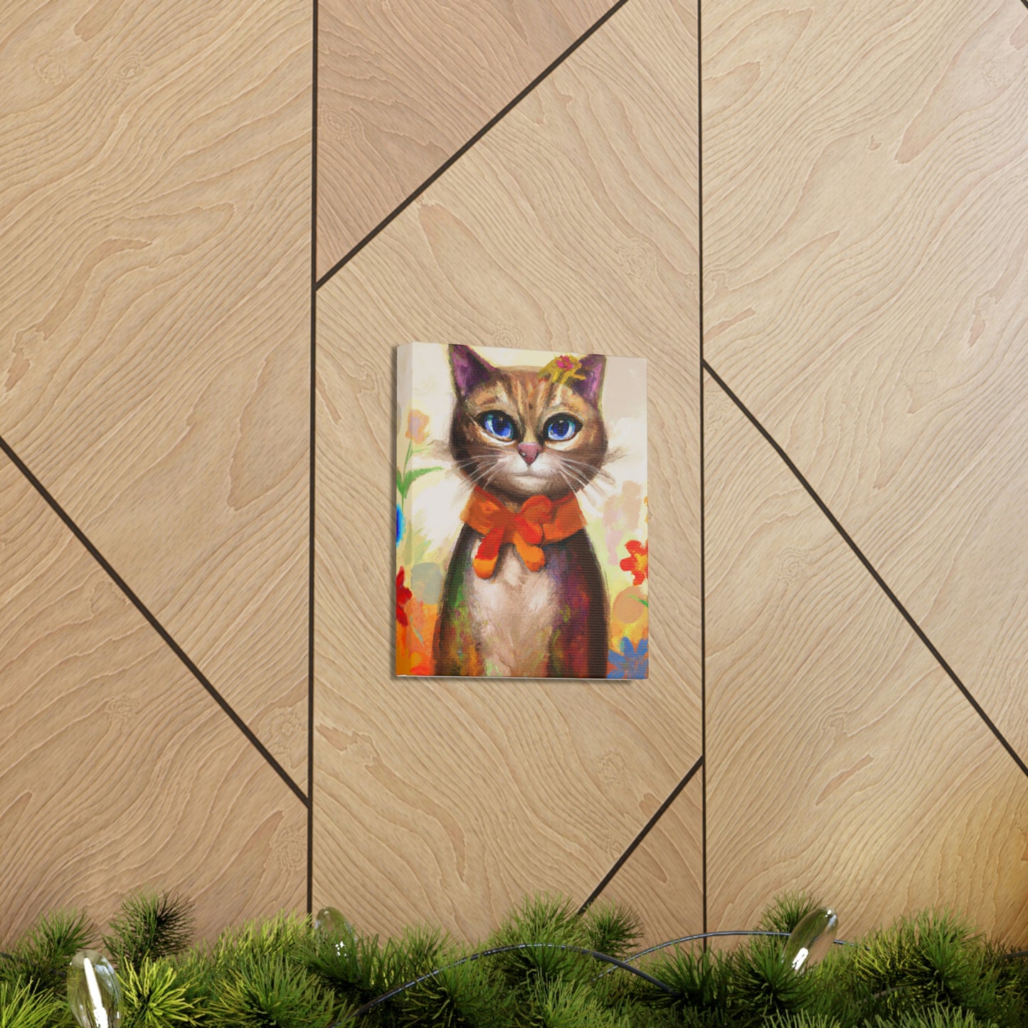 Feline Flora - Canvas