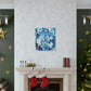 Blue Intricate Tiles - Canvas