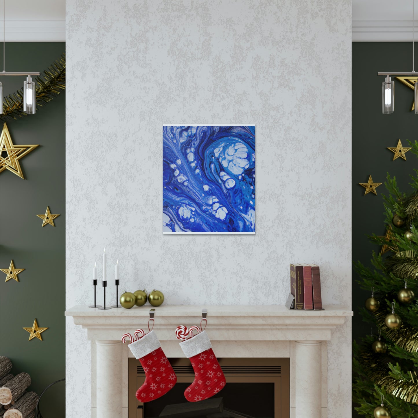 Blue Oasis. - Canvas