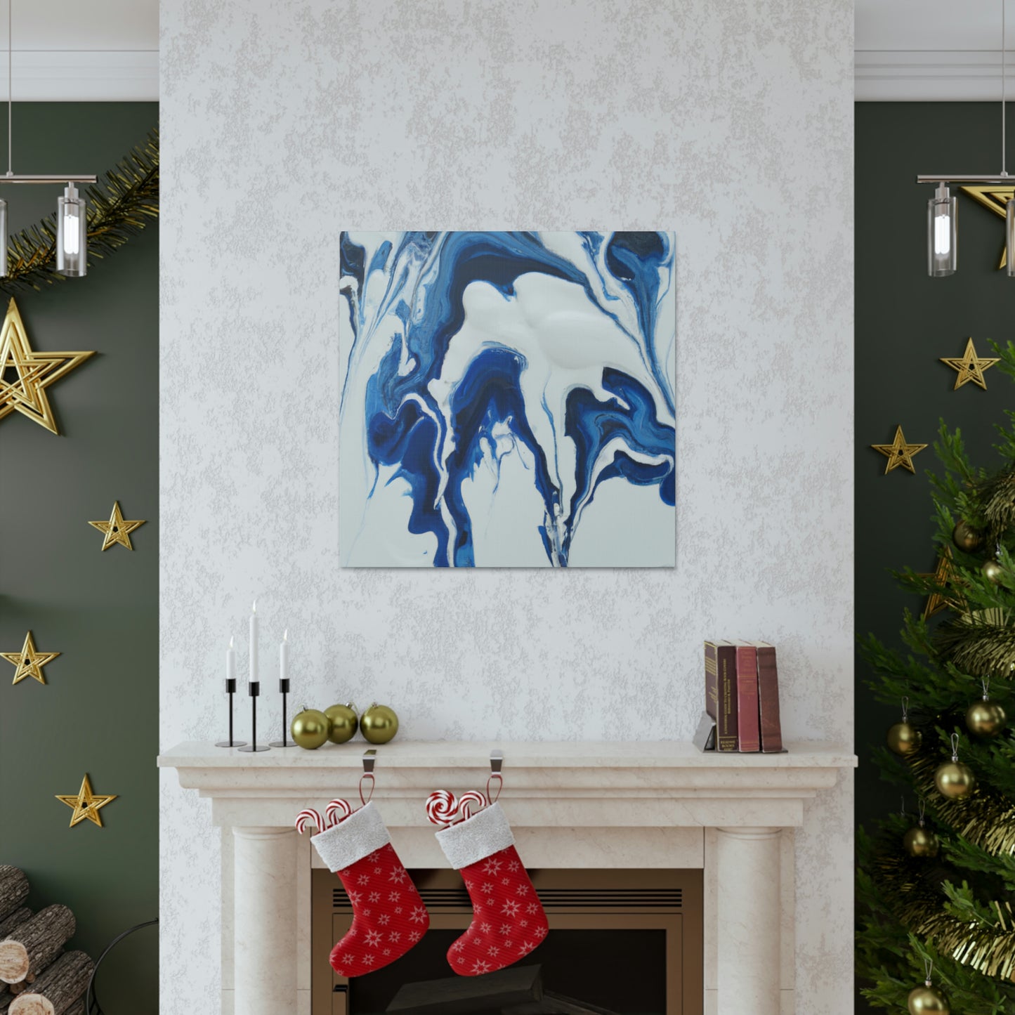 Blue Flux. - Canvas
