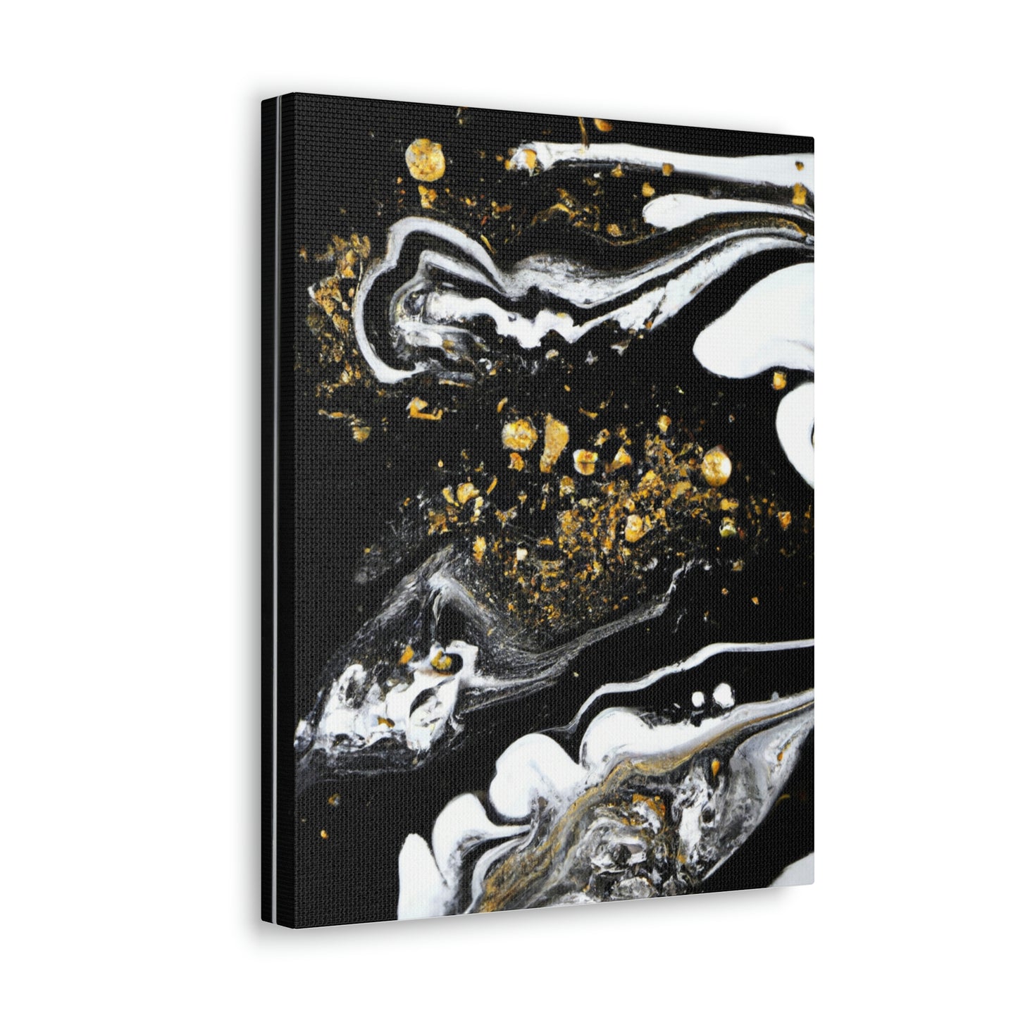 Golden Flow Fusion - Canvas